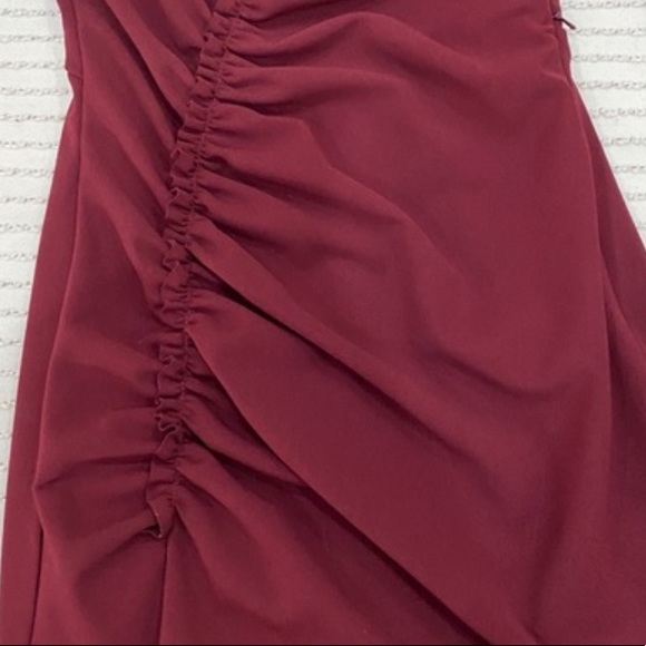 Katie May Imma Boss Mini Dress in Bordeaux - Picture 6 of 9